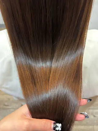 ロング 🩶透明感カラー/ 縮毛矯正LUNA🩶のヘアスタイル