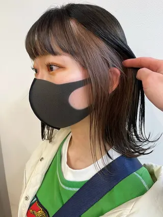 ミディアム カラー ✨艶髪✨ 奈須晴香のヘアスタイル