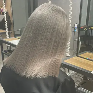 セミロング 🌟ハイトーン/ボブ /RYOJU🌟のヘアスタイル