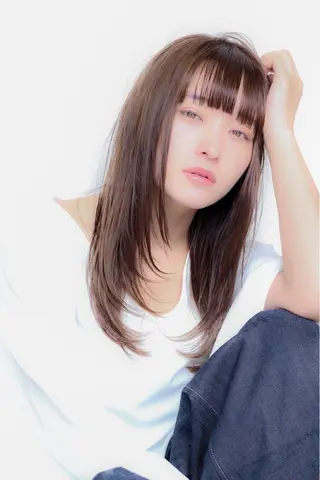 セミロング 顔周りレイヤー/ボブ 銀座✨中野まさひろのヘアスタイル