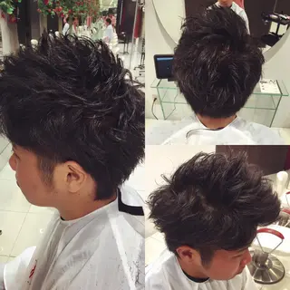ショート メンズ Lumiere 鈴木翔平のヘアスタイル