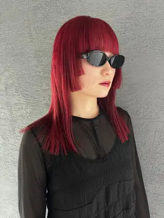 ミディアム ハイトーンNo.1✨ パーマ✨イマイタツヤのヘアスタイル