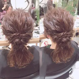 ロング カラー ヘアアレンジ 🫧柔色/トレンド カラー/川辺晴加のヘアスタイル