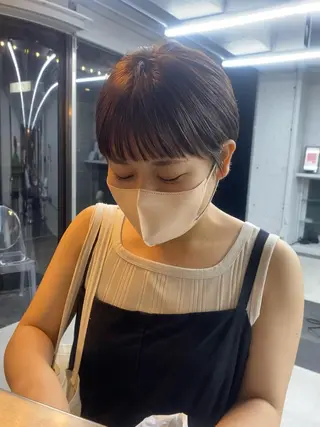 ショート 大石 沙季のヘアスタイル