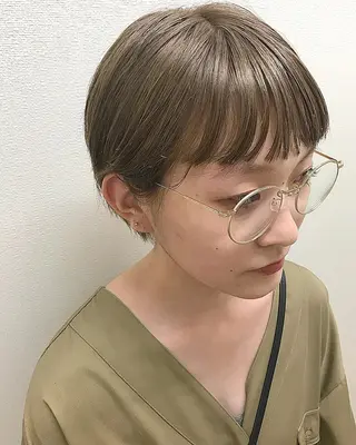 ショート カラー 🧡色落ちまで2度綺 麗なカラー🧡ヨシキのヘアスタイル