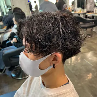 ショート カラー パーマ ヘアアレンジ メンズ キッズ 🔷横浜1のパーマ 職人🔷将太郎のヘアスタイル