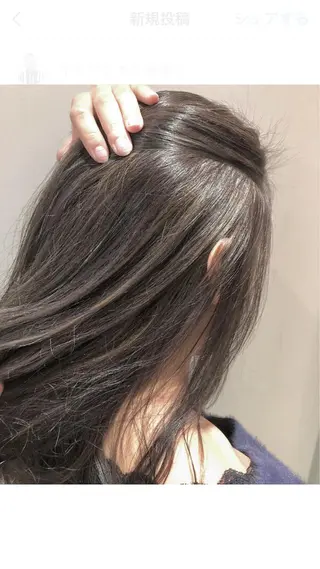 ミディアム カラー ヘアアレンジ 北間 寛哉のヘアスタイル