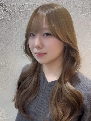 ロング カラー 中嶋心渚⌇透明感 カラー️🩵🎀‪のヘアスタイル