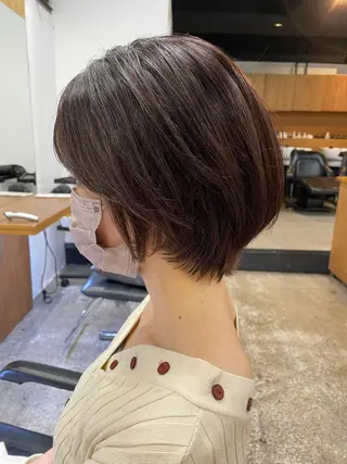 ショート 🌿レイヤーボブ/パ ーマ🌿 木梨健太のヘアスタイル