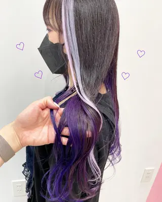 セミロング カラー 新宿駅近♡個室 ♡関口三都季🌜のヘアスタイル