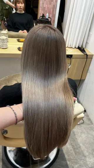 ロング カラー 柔らかい艶暖色 レイヤー🫧姫汝のヘアスタイル