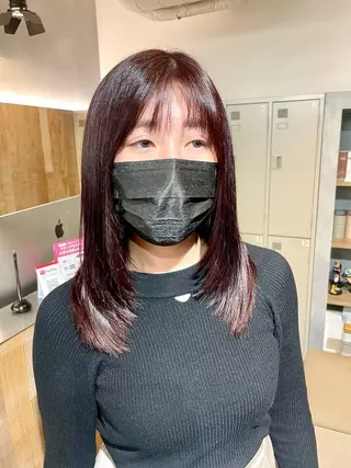 ミディアム カラー 色気レイヤー& ショートはお任せ🌟のヘアスタイル