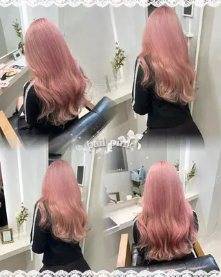 ロング カラー 菅村 緋莉🎀ガーリーヘアのヘアスタイル