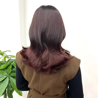 ミディアム カラー ヘアアレンジ HIROKO / 透明感暖色カラー🎀のヘアスタイル