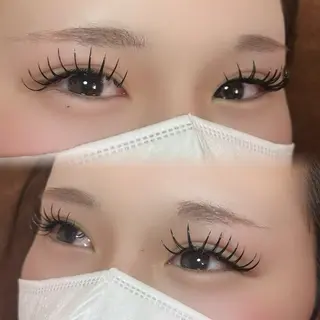 マツエク・マツパ eyelash salon f 守口市駅店 パリジェンヌ・フラットラッシュ【フランク】所属・【Frank】 momonaのマツエク・マツパデザイン