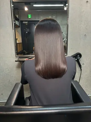 ミディアム カラー パーマ ショートボブ髪質改善 縮毛矯正のプロ山道潤のヘアスタイル