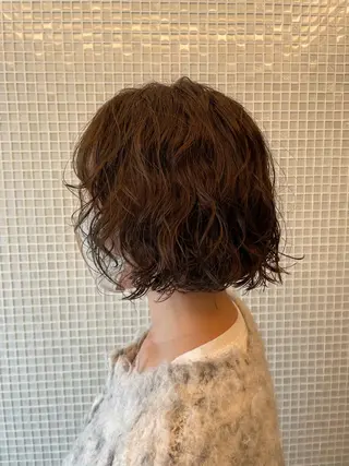 ショート カラー パーマ 🎀レイヤー/パーマ カラー/ai🎀のヘアスタイル