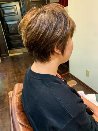 ショート 丹羽大喜 縮毛矯正/美髪矯正のヘアスタイル