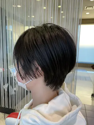 ショート 傷んだ髪をサラサラに 曲がる縮毛矯正◎高岡のヘアスタイル