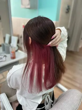 ロング カラー 🐆アンドウ チカコ🦓のヘアスタイル