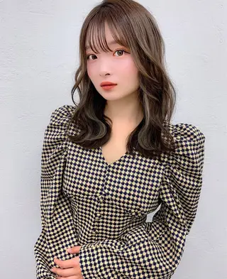 ミディアム ORO 池田店 松永歩莉のヘアスタイル