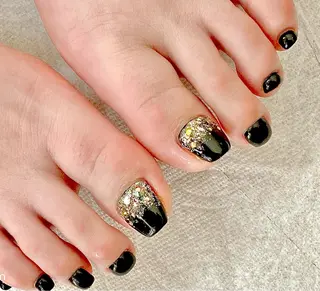 ネイル I-nailロング /ワンホン/キラキラのネイルデザイン