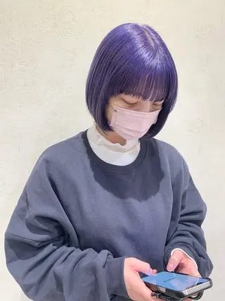 ショート カラー フェザー/ニュアンス パーマ/ryutoのヘアスタイル