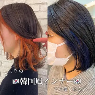 ミディアム カラー 渋谷/ボブ×髪質改善 輝来のヘアスタイル