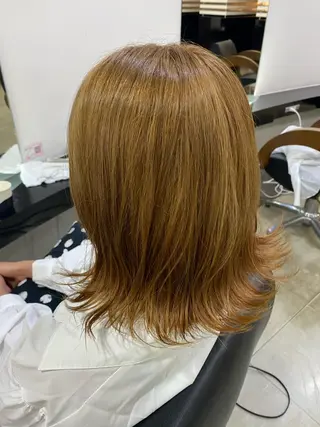 ミディアム カラー ヘアアレンジ 烏山 達也のヘアスタイル