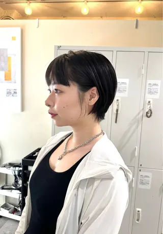 ショート カラー opus 店長大和 レイヤー/赤み消しのヘアスタイル