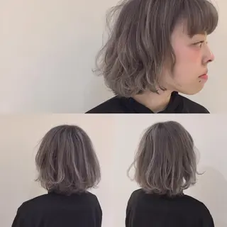 ショート ミディアム セミロング ロング カラー パーマ ハイトーン×髪質改善 KENTAのヘアスタイル