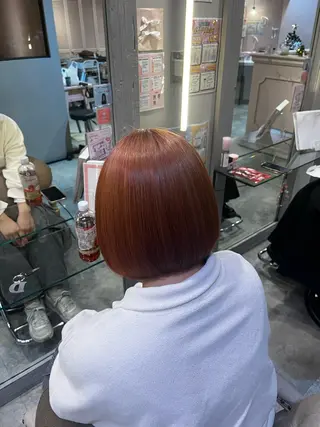 ミディアム カラー 🌙Runa つや髪 小顔ショート/ウルフのヘアスタイル