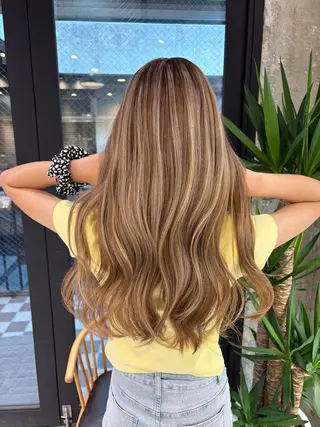 ロング カラー ♡ハイライトカラー shinri♡のヘアスタイル