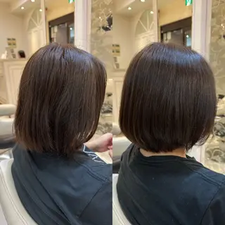 ショート ツヤ重視 ワンカラー🫧Mioのヘアスタイル