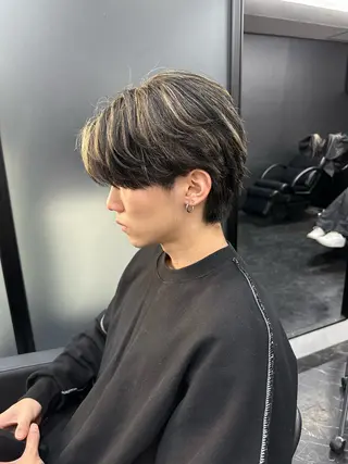 ショート カラー メンズ ミルボンAujua認定サロン Ria OSAKA 梅田所属・メンズ特化/ マンツーマン/Ryuのヘアスタイル