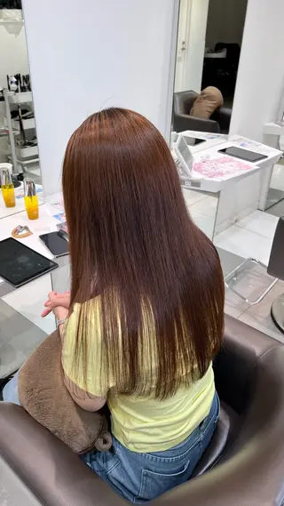 ロング Yuka/Aujua ソムリエ/髪質改善のヘアスタイル