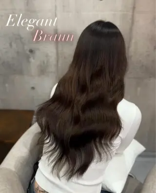ロング カラー 赤木 雅のヘアスタイル