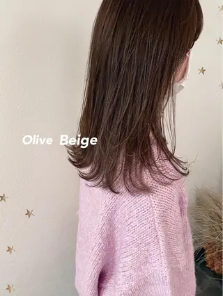 セミロング カラー 市川 千夏のヘアスタイル