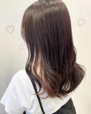 セミロング カラー 新宿駅近♡個室 ♡関口三都季🌜のヘアスタイル