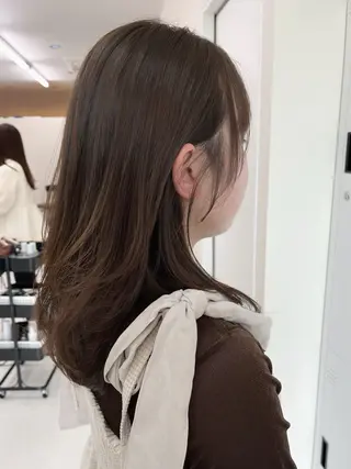 ロング カラー 中村 佳歩のヘアスタイル