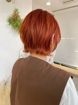 ショート カラー ボブ特化美容師 🌈うめつたいがのヘアスタイル