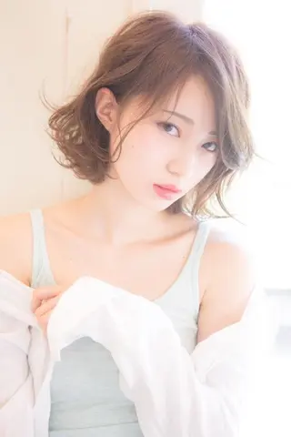 ミディアム カラー 小濱 秀人のヘアスタイル