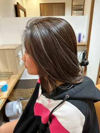 ミディアム カラー 田中 泰正のヘアスタイル