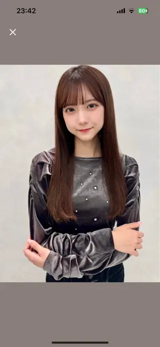 ロング リノ🖤艶髪 カラー🖤🇰🇷のヘアスタイル