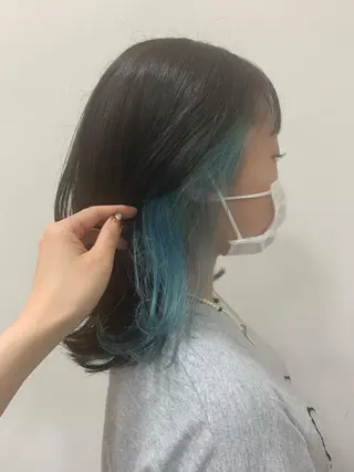 ミディアム カラー ✄折橋 彩花🐶🍑のヘアスタイル