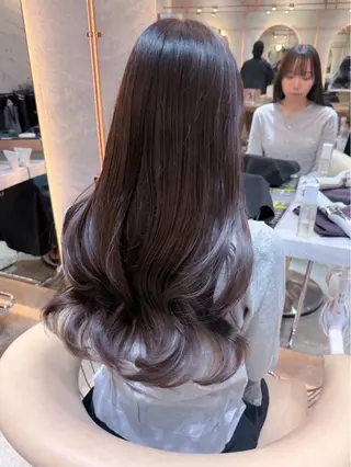 ロング カラー カットモデル無料 あやかのヘアスタイル