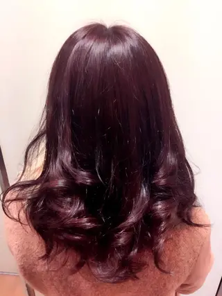 ミディアム セミロング ロング カラー 縮毛矯正×髪質改善 店長　DAITOのヘアスタイル