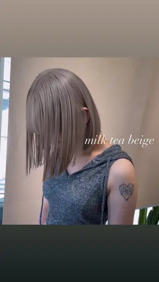 ミディアム カラー 💜ハイトーン💛 マジカルかいちゃんのヘアスタイル