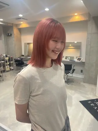 ショート カラー 🌝ぷる艶ハイトーン 柔らかヘア🍅まあやのヘアスタイル