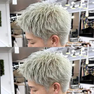 ショート カラー メンズ YUIMARL/ HIROTOのヘアスタイル